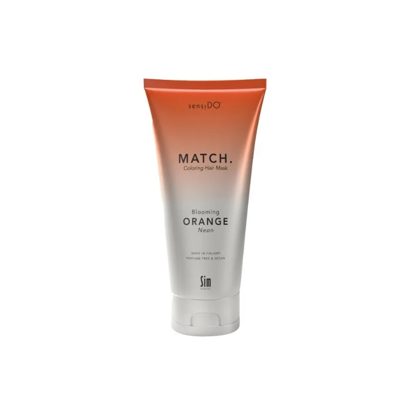 Masca Coloranta Tratament Cu Keraguard Blooming Orange Neon, 200ml, SensiDo Match