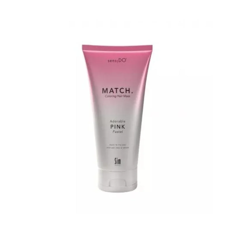 Masca Coloranta Tratament Cu Keraguard Adorable Pink Pastel, 200 Ml, Sensido Match