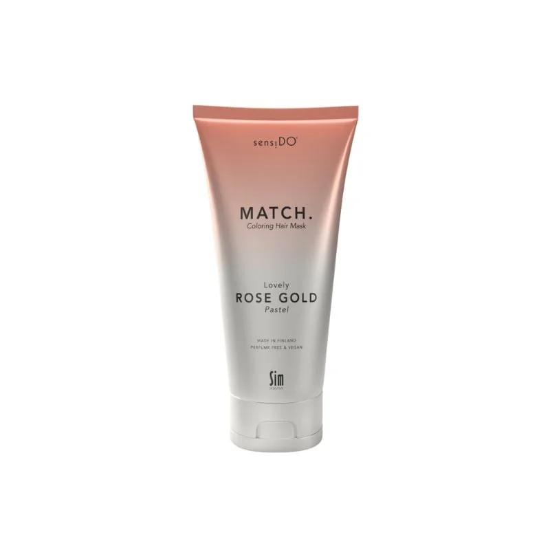 Masca Coloranta Tratament Cu Keraguard Lovely Rose Gold Pastel, 200 Ml, SensiDo Match