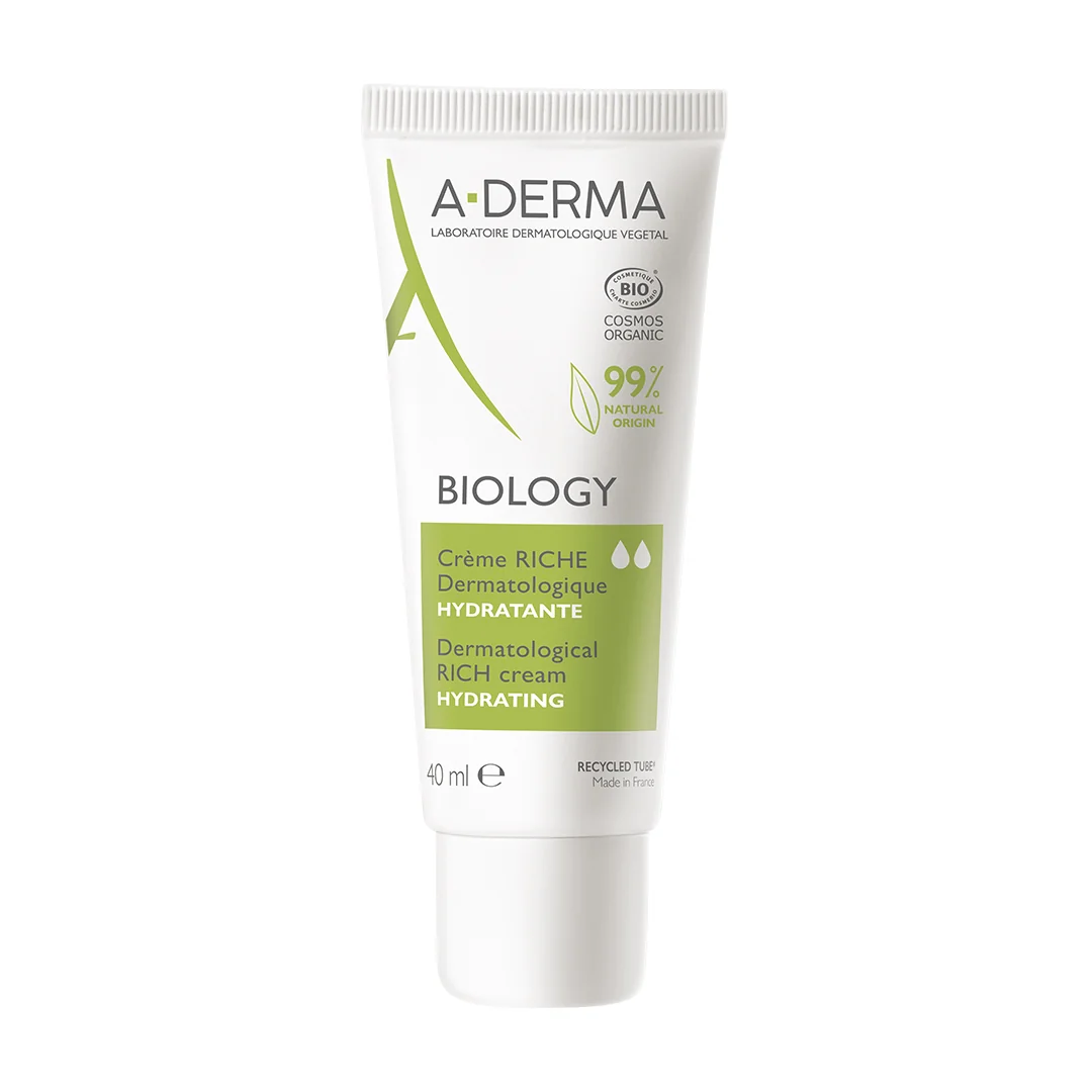 Crema Hidratanta Riche Biology, 40 Ml, A-Derma