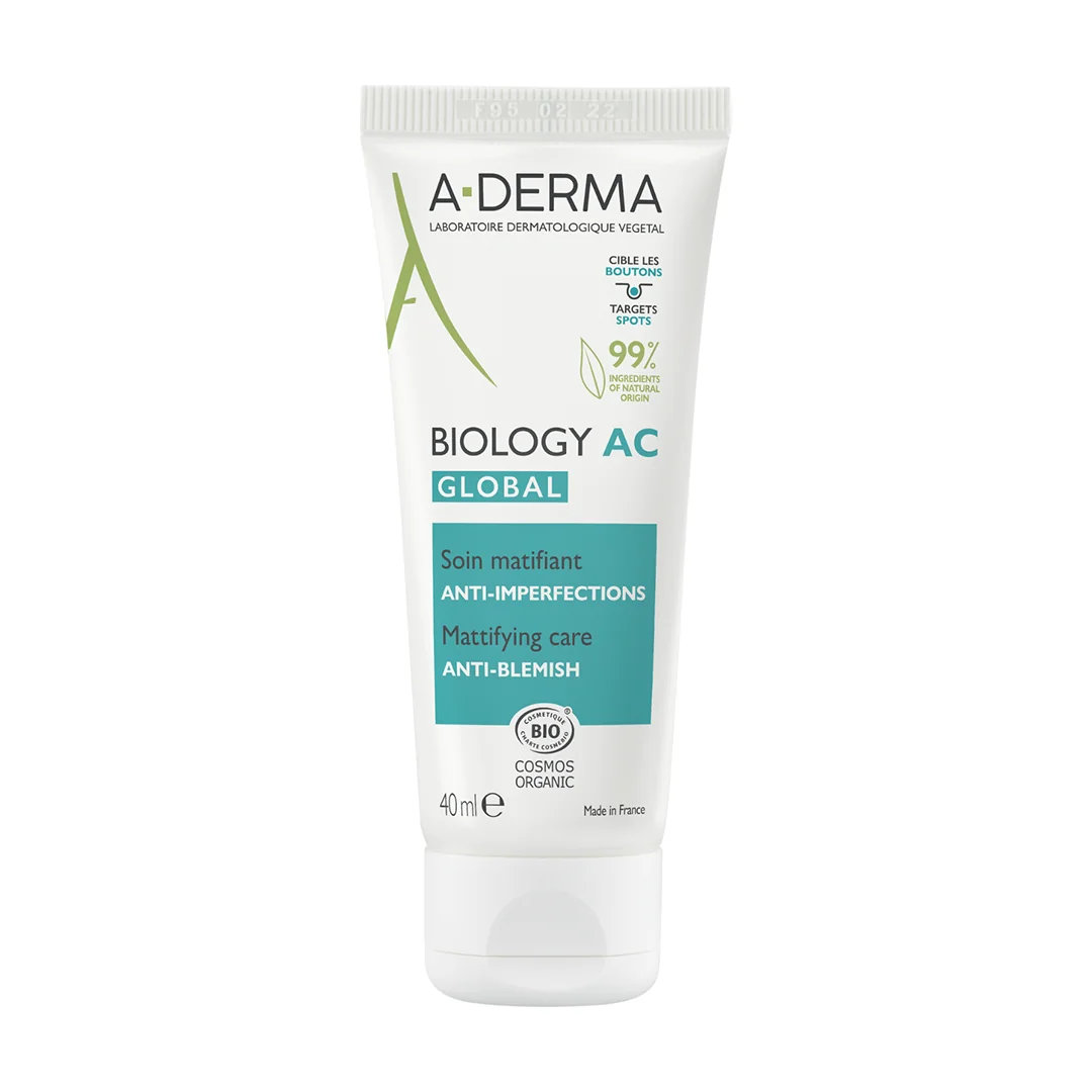 Crema Matifianta Biology Ac, 40 Ml, A-Derma