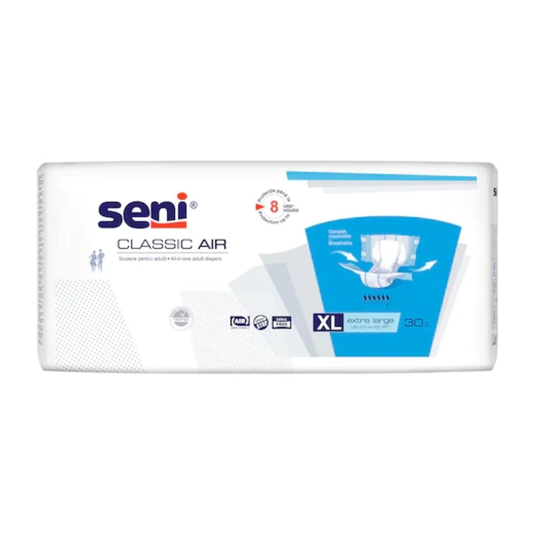 Scutece Cu Sistem Inchis, Seni Classic Air X30 Buc, XL