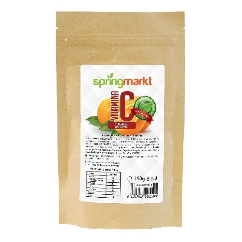 Vitamina C Pulbere Acid Ascorbic Springmarkt, 150g, Adams Vision