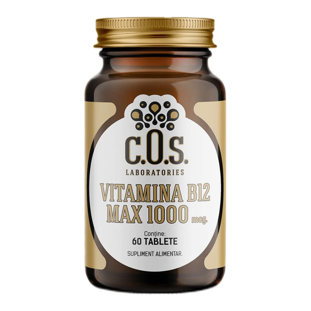 Vitamina B12 Max 1000Mcg, 60 Tablete, Cos Laboratories