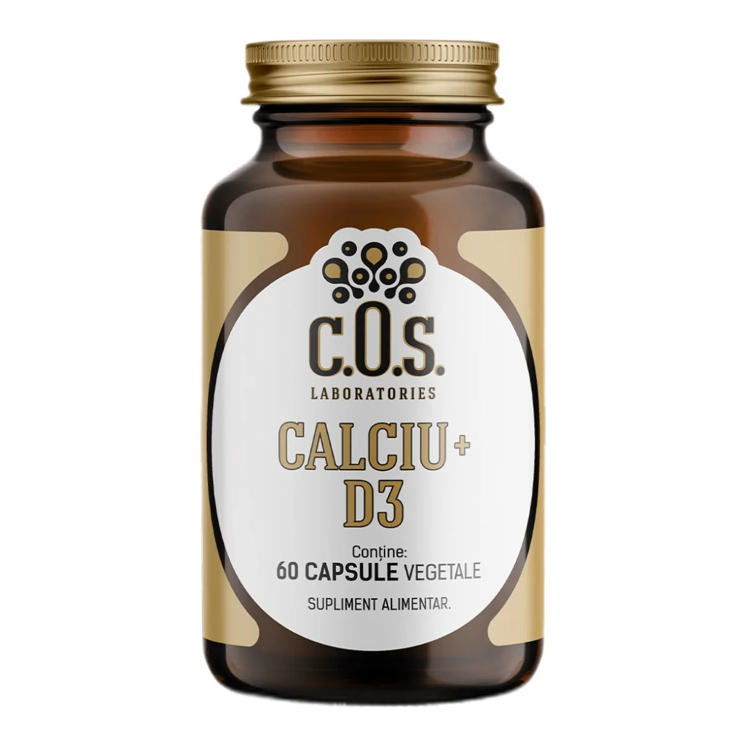 Calciu + Vitamina D3, 60 Capsule, Cos Laboratories