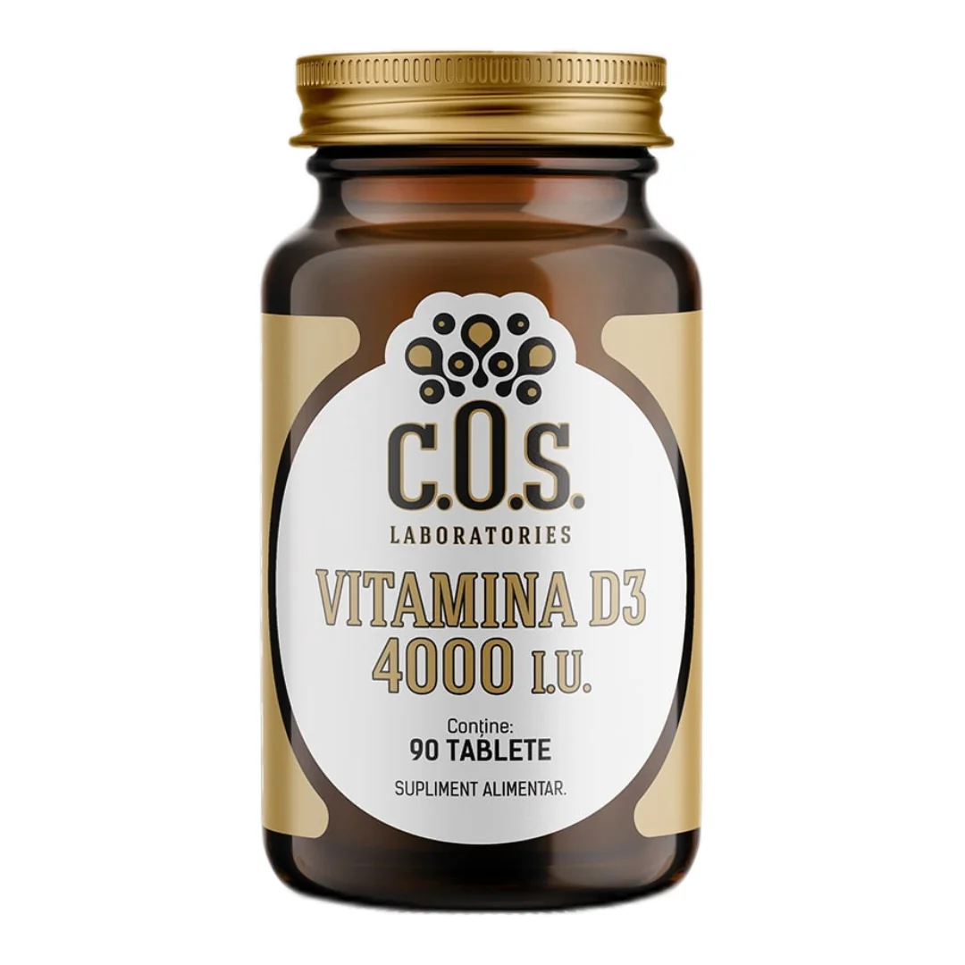 Vitamina D3 4000IU, 90 Tablete, Cos Laboratories