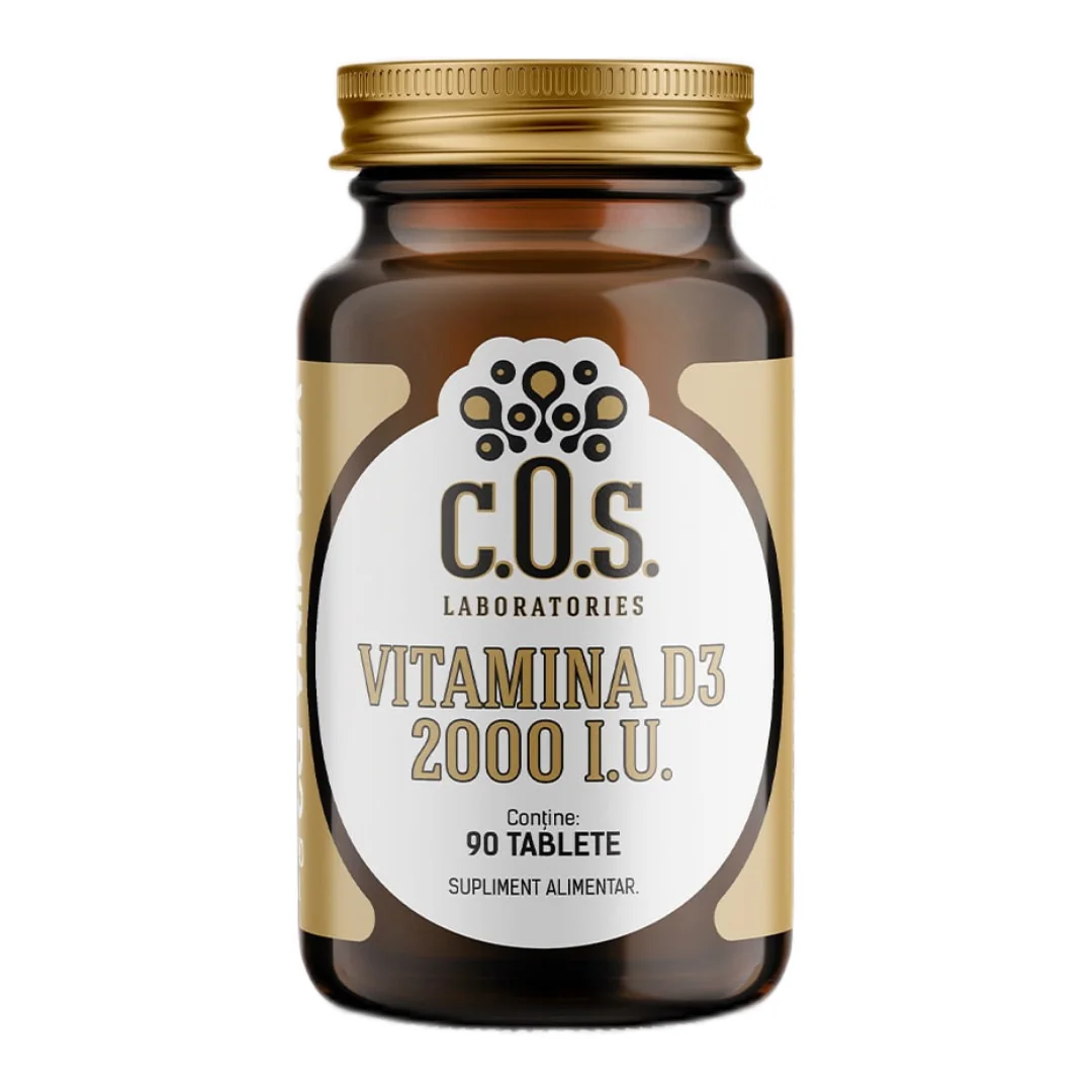 Vitamina D3 2000IU, 90 Tablete, Cos Laboratories