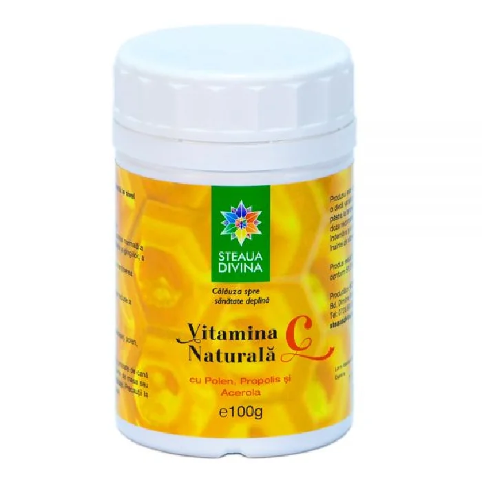 Vitamina C Cu Propolis, Polen Și Acerola 100G, Steaua Divina