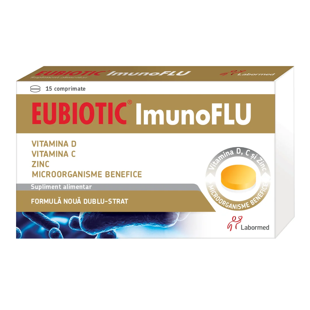 Eubiotic Imunoflu, 15 Comprimate, Labormed
