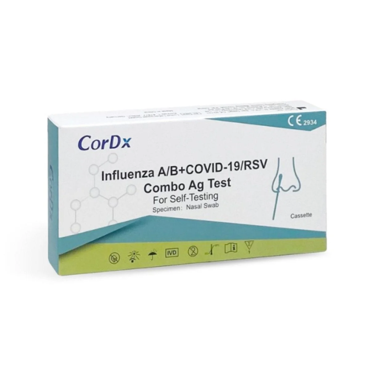 Test Rapid Combo Pentru Gripa A/B, Covid19 Și Rsv, 1 Buc, Cordx