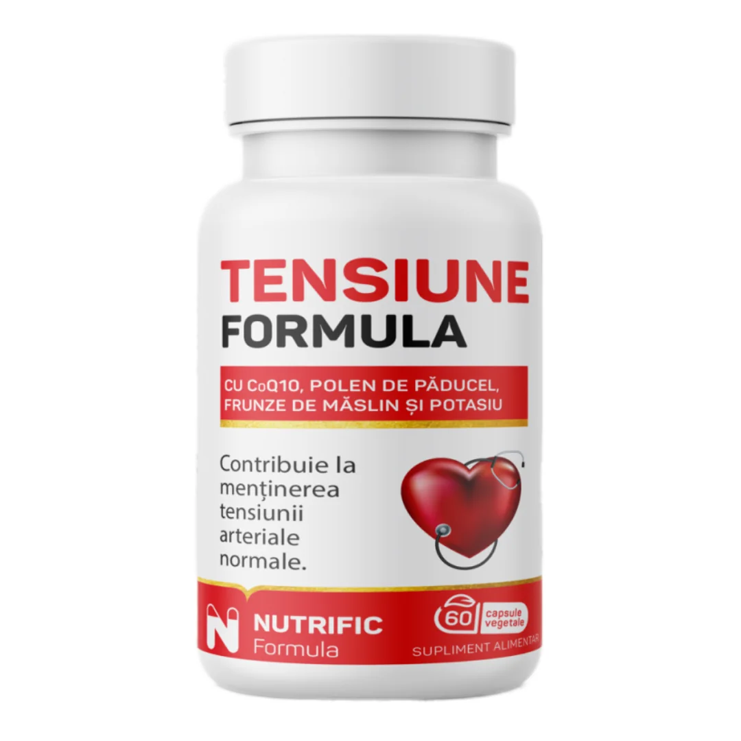 Tensiune Formula Cu Coenzima Q10, 60 Capsule Vegetale, Nutrific