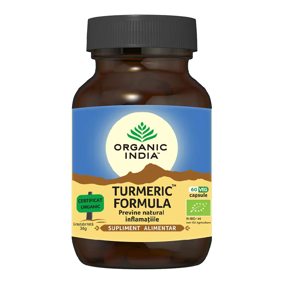 Turmeric Formula, 60 Capsule, Organic India