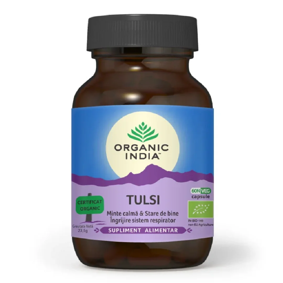 Tulsi Holy Basil, 60 Capsule, Organic India