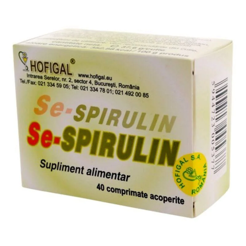 HOFIGAL Se-Spirulin, 40 Tablete