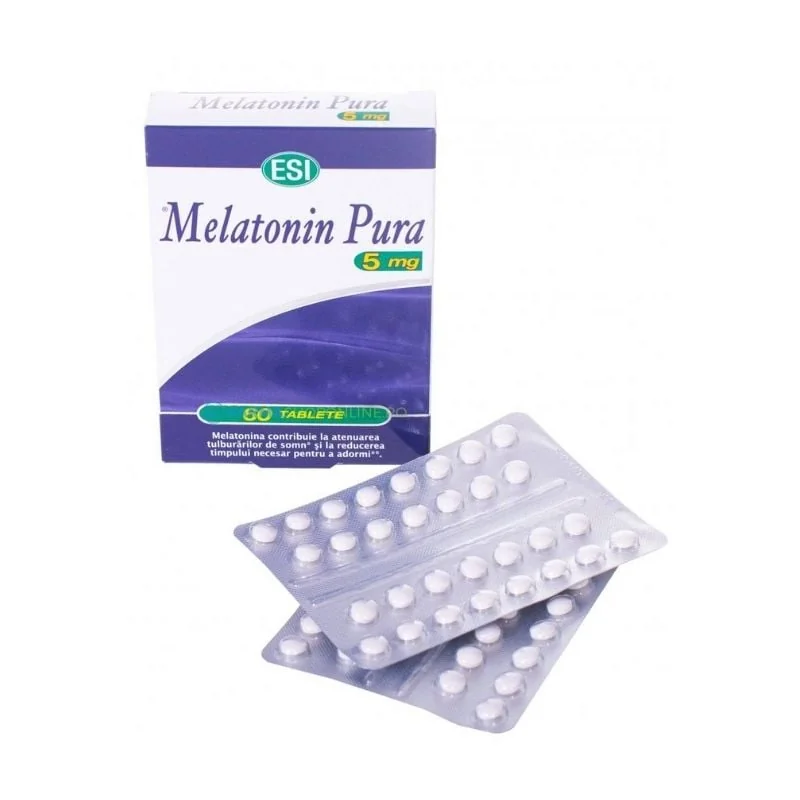 Melatonina Pura 5 Mg, 60 Tablete, Esi