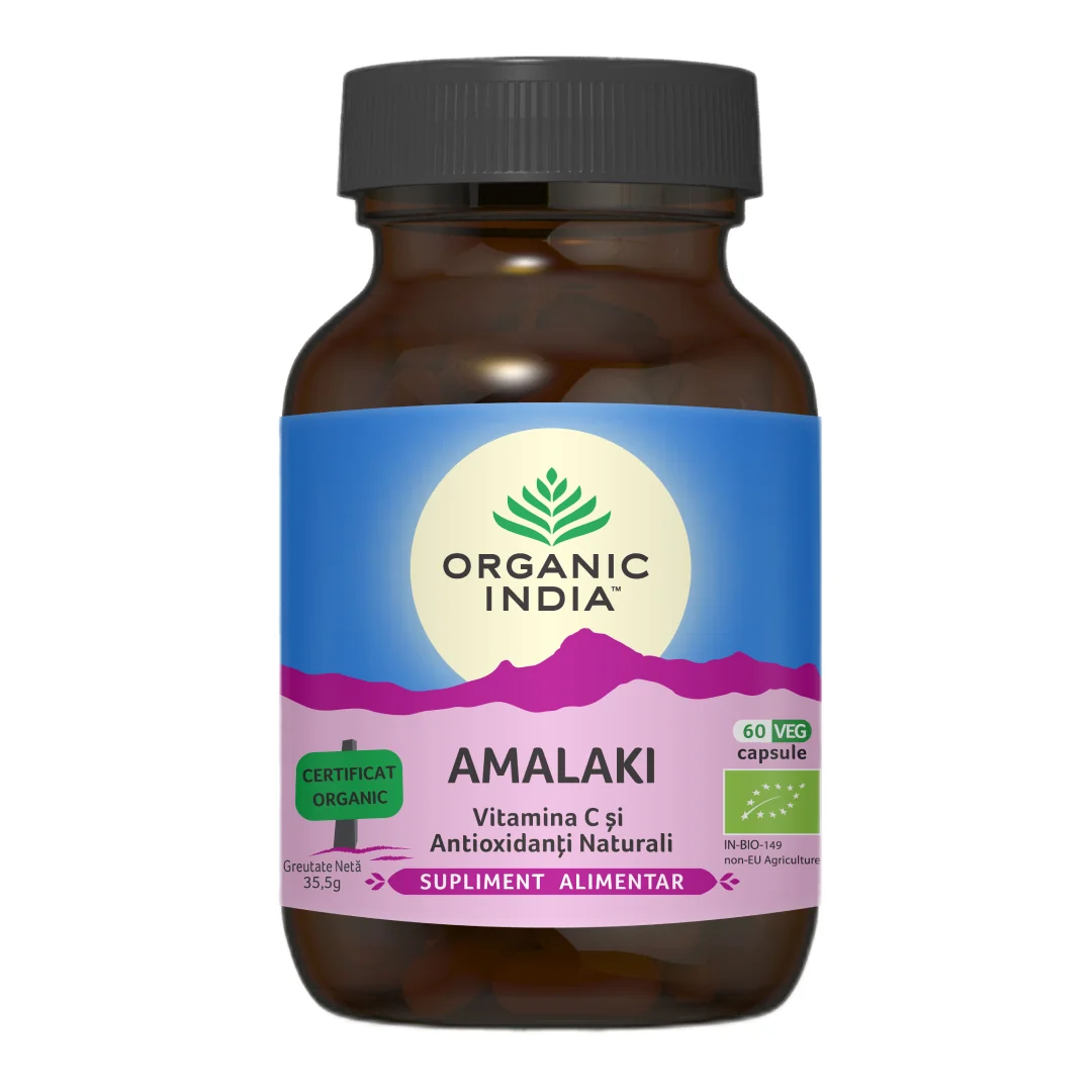 Amalaki Vitamina C Și Antioxidanți Naturali, Bio, 60 Capsule, Organic India