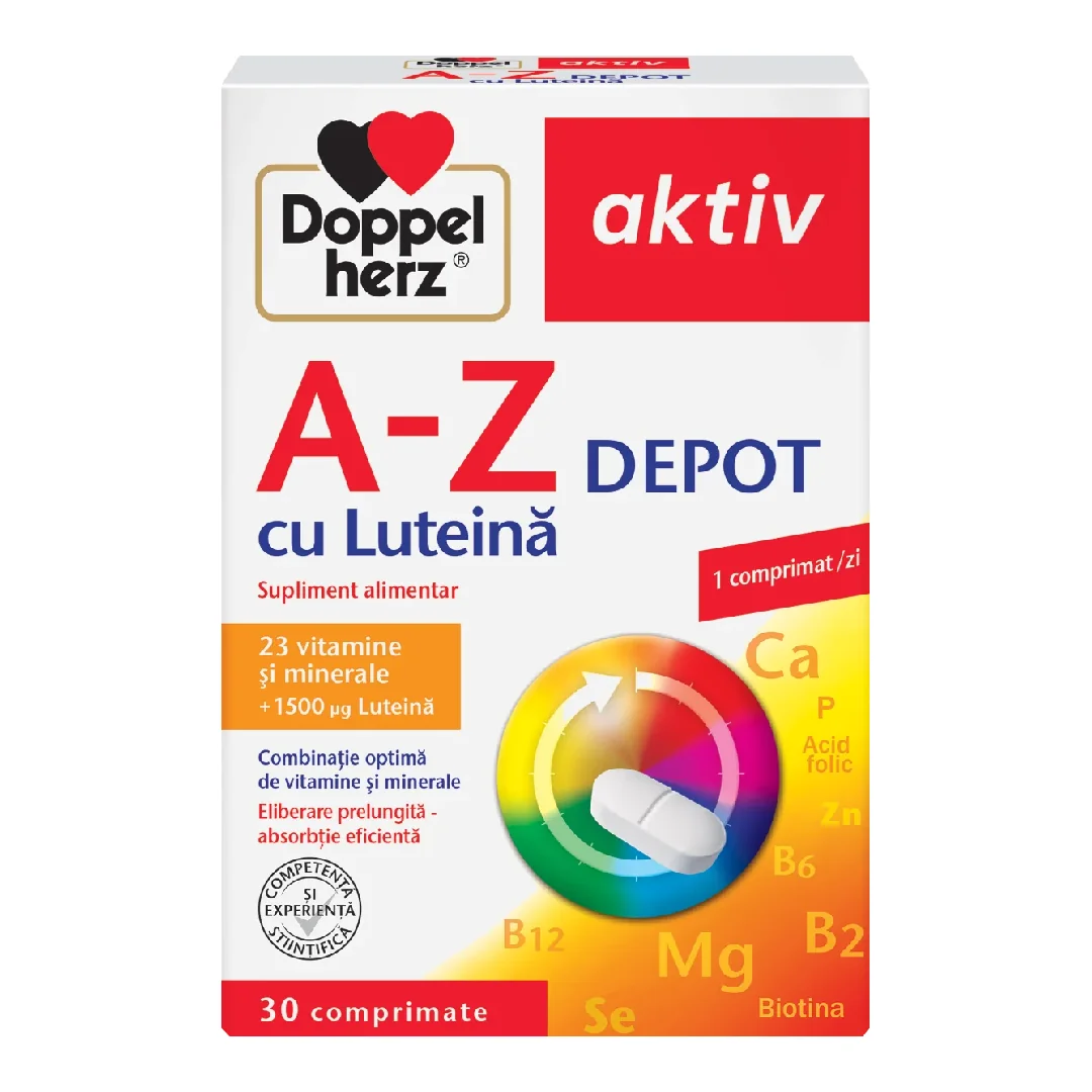 A-Z Depot Cu Luteina Aktiv, 30 Comprimate, Doppelherz