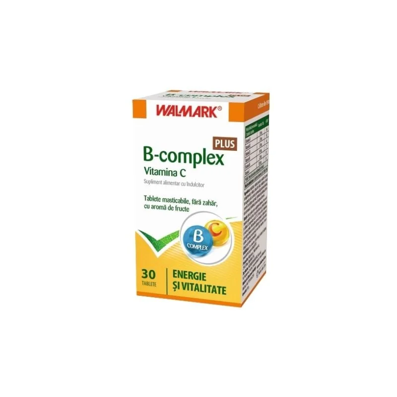 Walmark Vitamina B Complex + Vitamina C, 30 Tablete