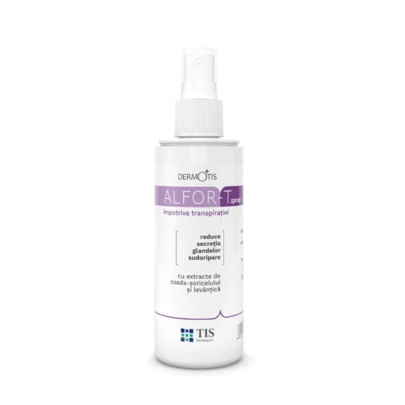 Alfor-T Spray Împotriva Transpirației, 110 Ml, Tis Farmaceutic