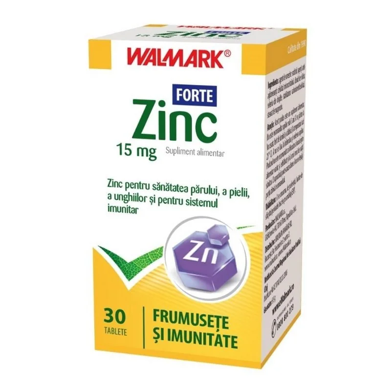 Walmark Zinc Forte 15Mg, 30 Comprimate