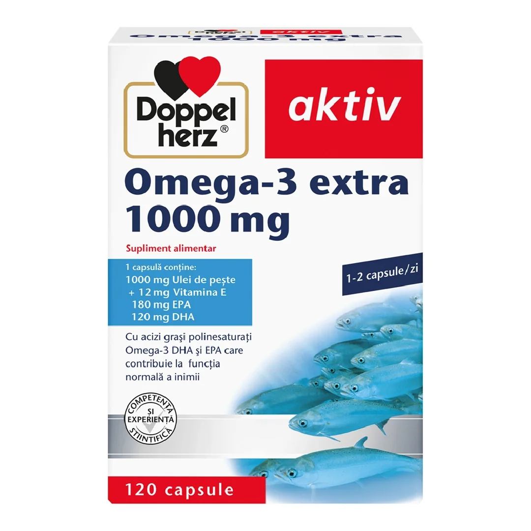 Omega 3 Extra, 1000 Mg, 120 Capsule, Doppelherz