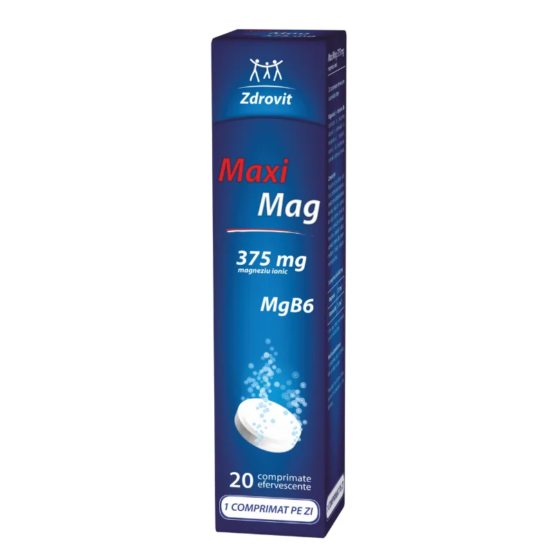 Maximag, 375 Mg, 20 Comprimate, Zdrovit