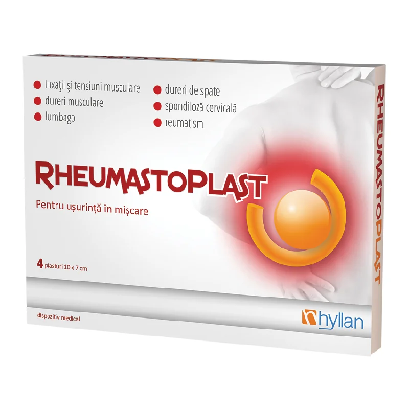 Rheumastoplast Plasturi, 10*7 Cm, 4 Plasturi, Hyllan