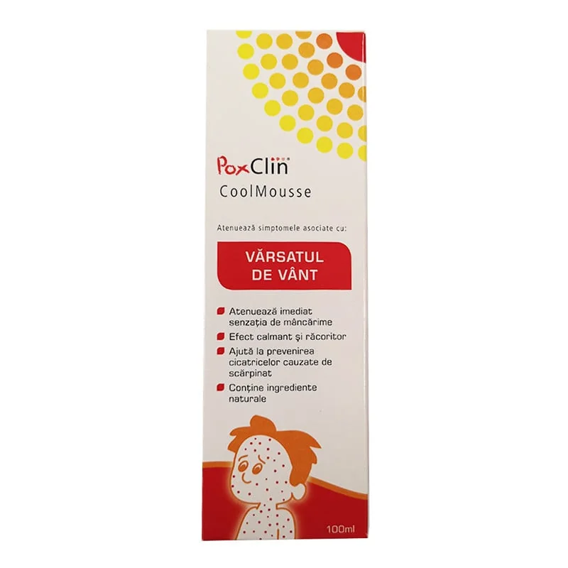 Spuma Pentru Vărsat De Vânt Poxclin, 100 Ml, Viva Pharma