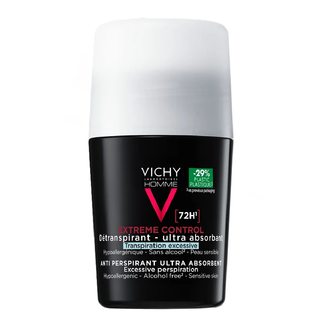Deodorant Roll-On Extreme Control 72h Homme, 50 Ml, Vichy