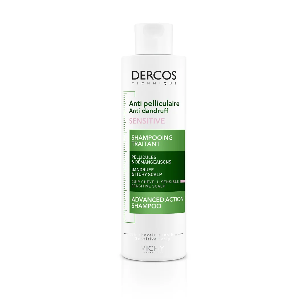 Sampon Anti-Mătreață Pentru Scalp Sensibil Dercos Sensitive, 200 Ml, Vichy