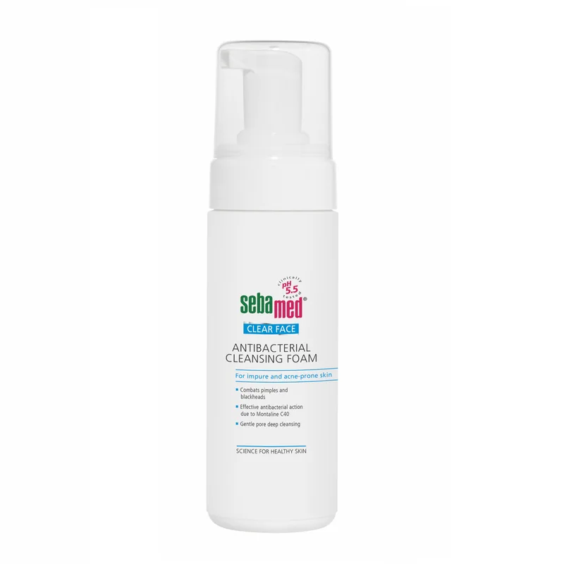 Sebamed Clear Face, Spuma Dermatologica Antibacteriana De Curatare, 150 Ml