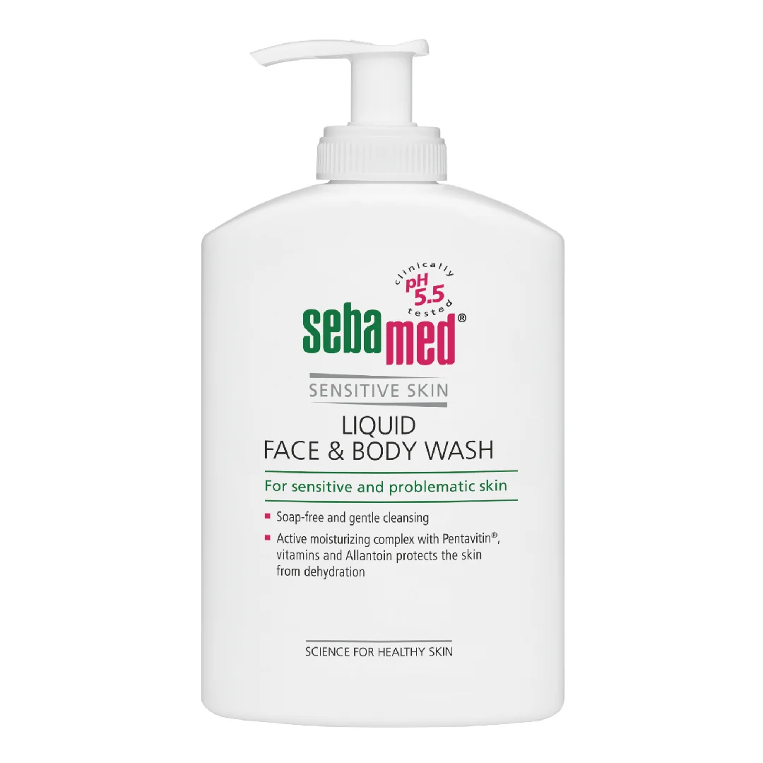 Lichid Dermatologic De Curățare Față Și Corp, 300 Ml, Sebamed