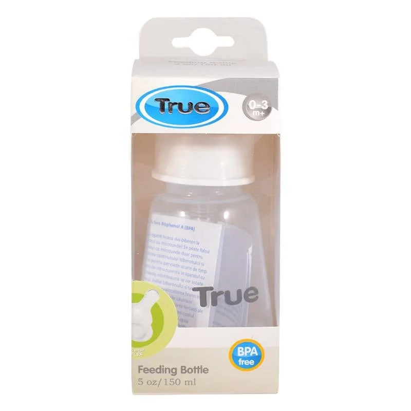 Biberon 150ml Cu Tetina Silicon 0+ Și Capac Lapte TR101-01