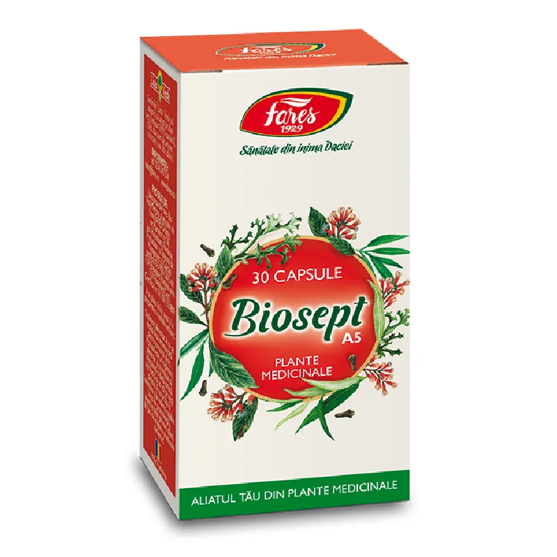 Biosept, A5, 30 Capsule, Fares