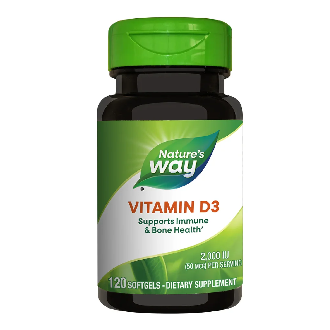 Vitamina D3 2000 Ui Nature's Way, 120 Capsule, Secom