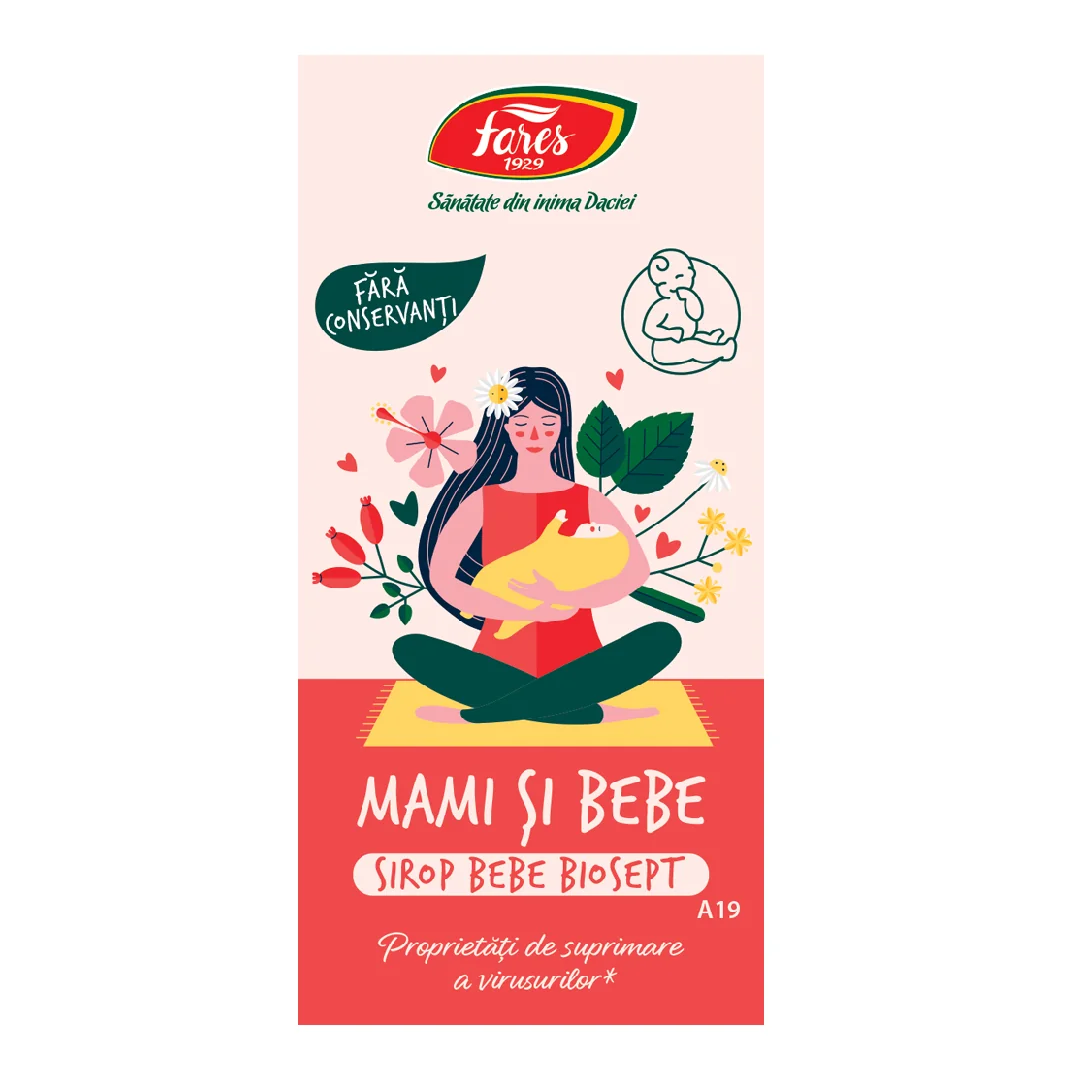 Mami Și Bebe, Sirop Biosept, 100 Ml, Fares