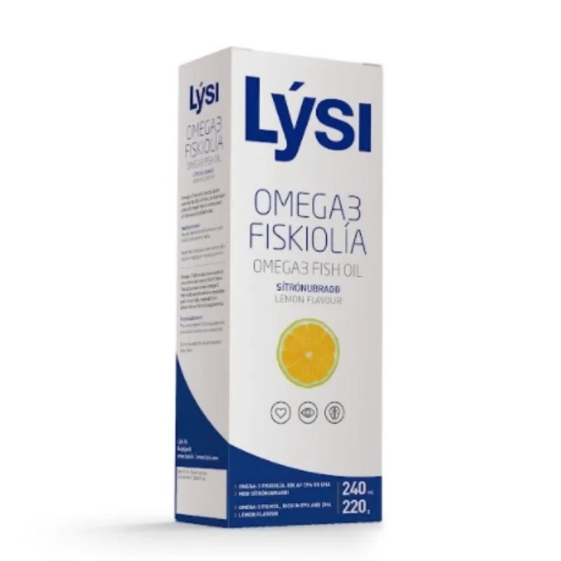 Lysi Omega 3 Aroma Lămâie, 240 Ml