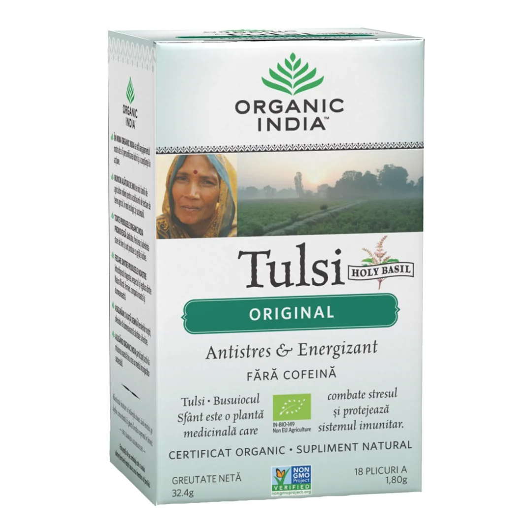 Ceai Tulsi Original, 18 Plicuri, Organic India