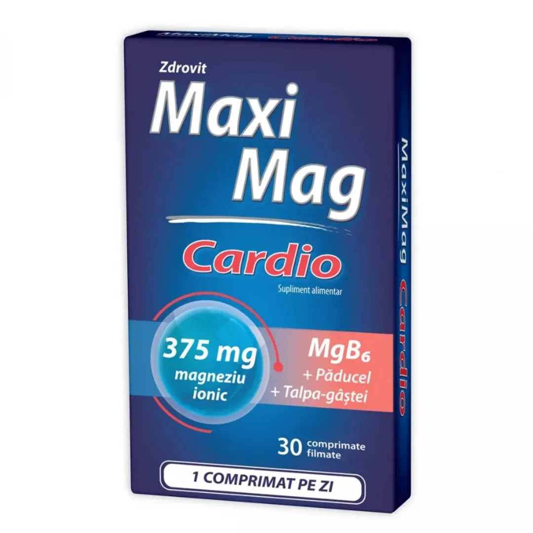Maximag Cardio 375mg, 30 Comprimate, Zdrovit