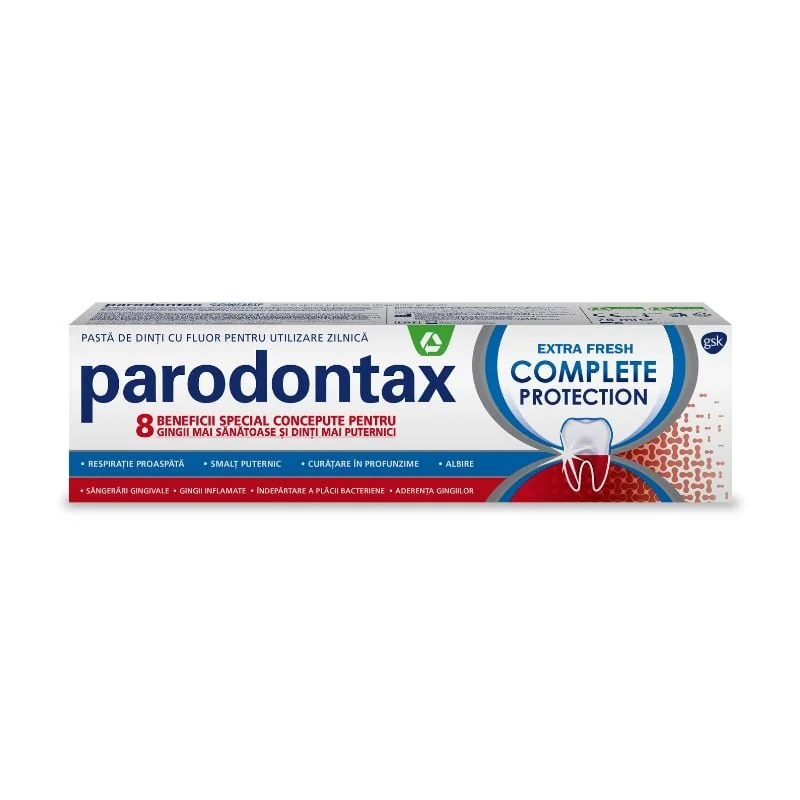 Pasta De Dinti Complete Protection Extra Fresh Parodontax, 75 Ml, Gsk