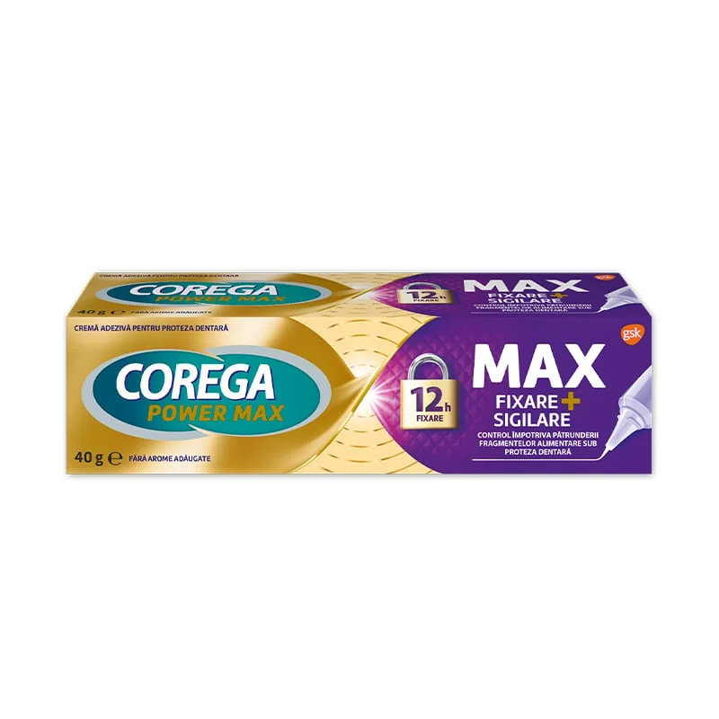 Crema Adeziva Pentru Proteza Dentara Max Sigilare, 40g, Corega
