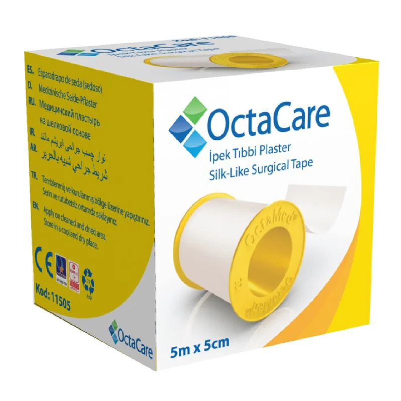 Banda Adeziva Matase OctaCare, 5 M x 5 M, Octamed