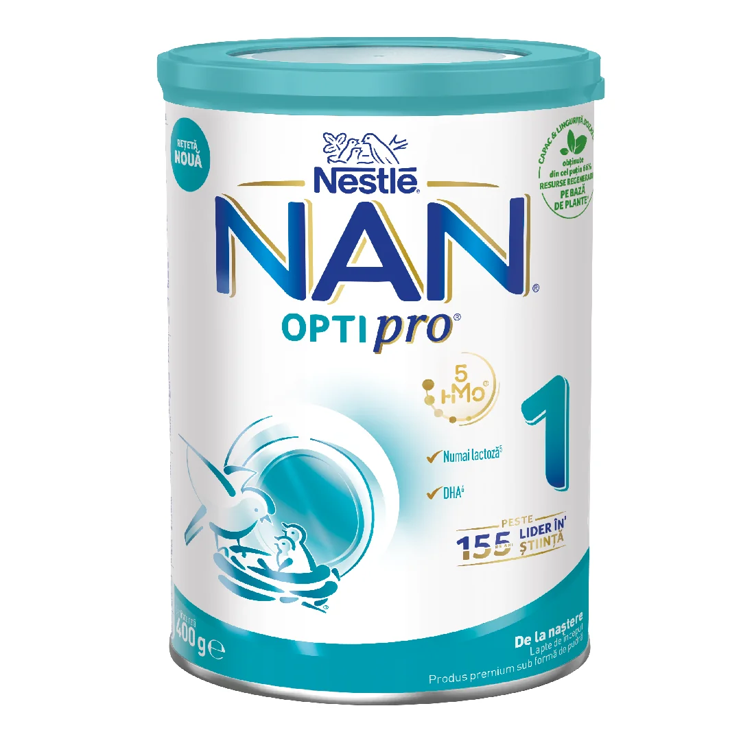Nan 1 Optipro HMO, 0+ Luni, 400 G, Nestle