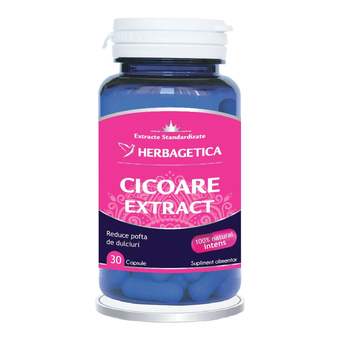 Cicoare Extract, 30 Capsule, Herbagetica