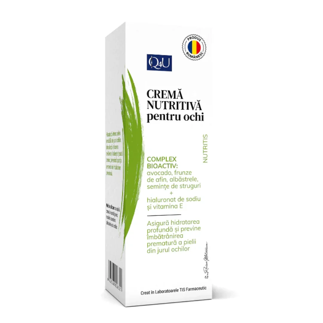 Crema Nutritiva Pentru Ochi Nutritis Q4U, 20 Ml, Tis Farmaceutic