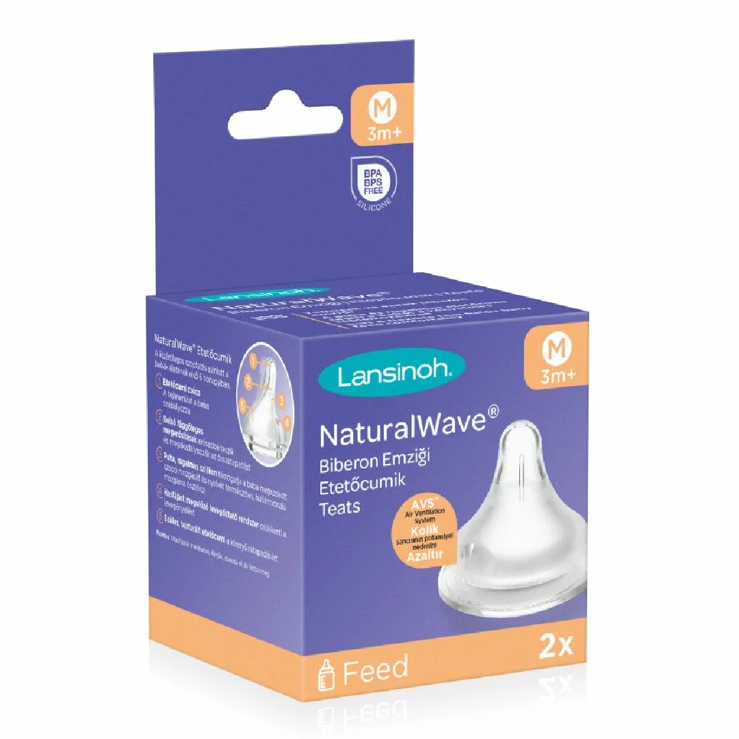 Tetina Cu Flux Mediu, 2 Bucati, Lansinoh