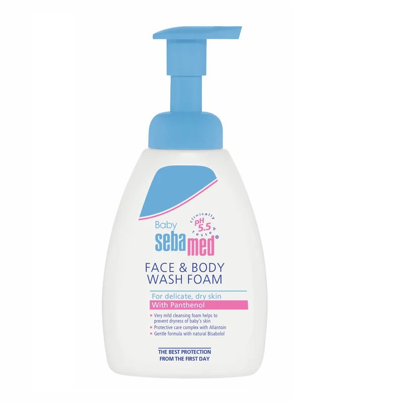 Spuma Dermatologică De Curățare Pentru Față Și Corp Baby, 400 Ml, Sebamed