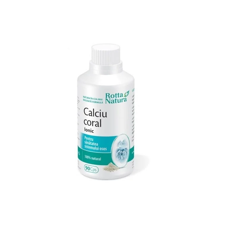 Calciu Coral Ionic, 90 Capsule, Rotta Natura