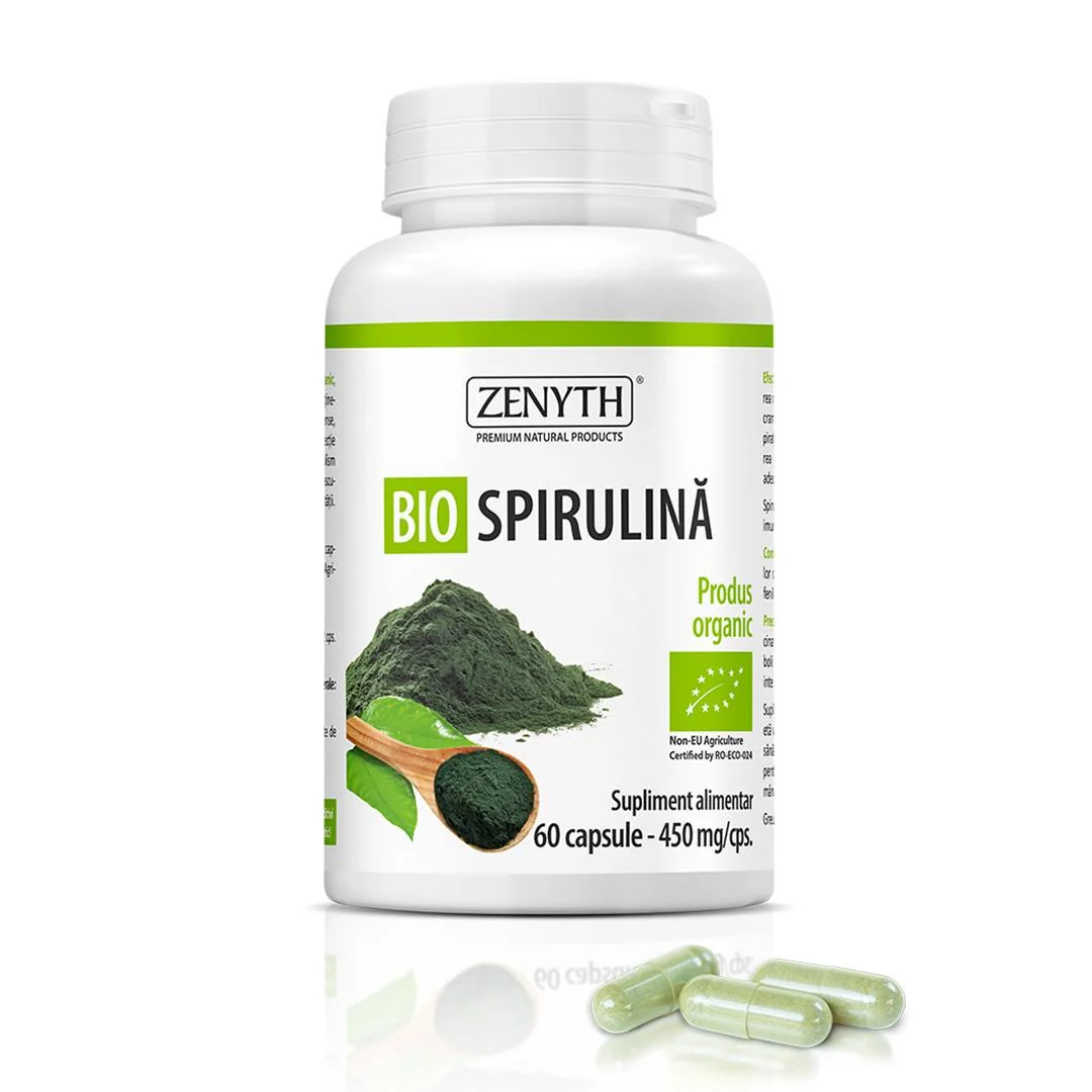 Bio Spirulina 450 Mg, 60 Capsule, Zenyth