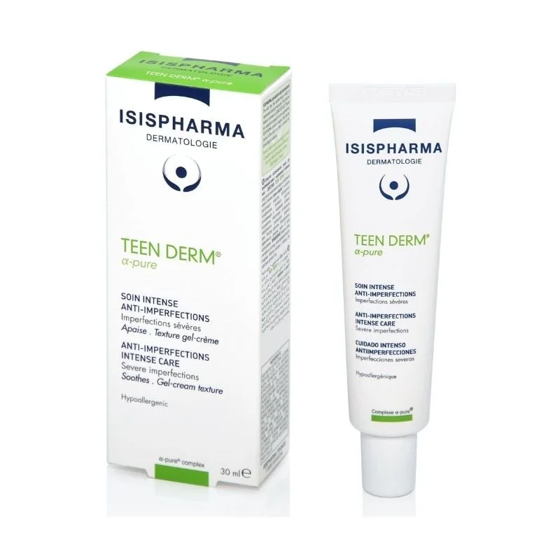 Gel Crema Pentru Acnee Severă Teen Derm Alpha Pure, 30 Ml, ISISPHARMA